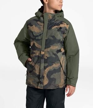 The North Face Brayden Insulated Winter Ski Coat Boys Medium 10-12 Camo Jacket